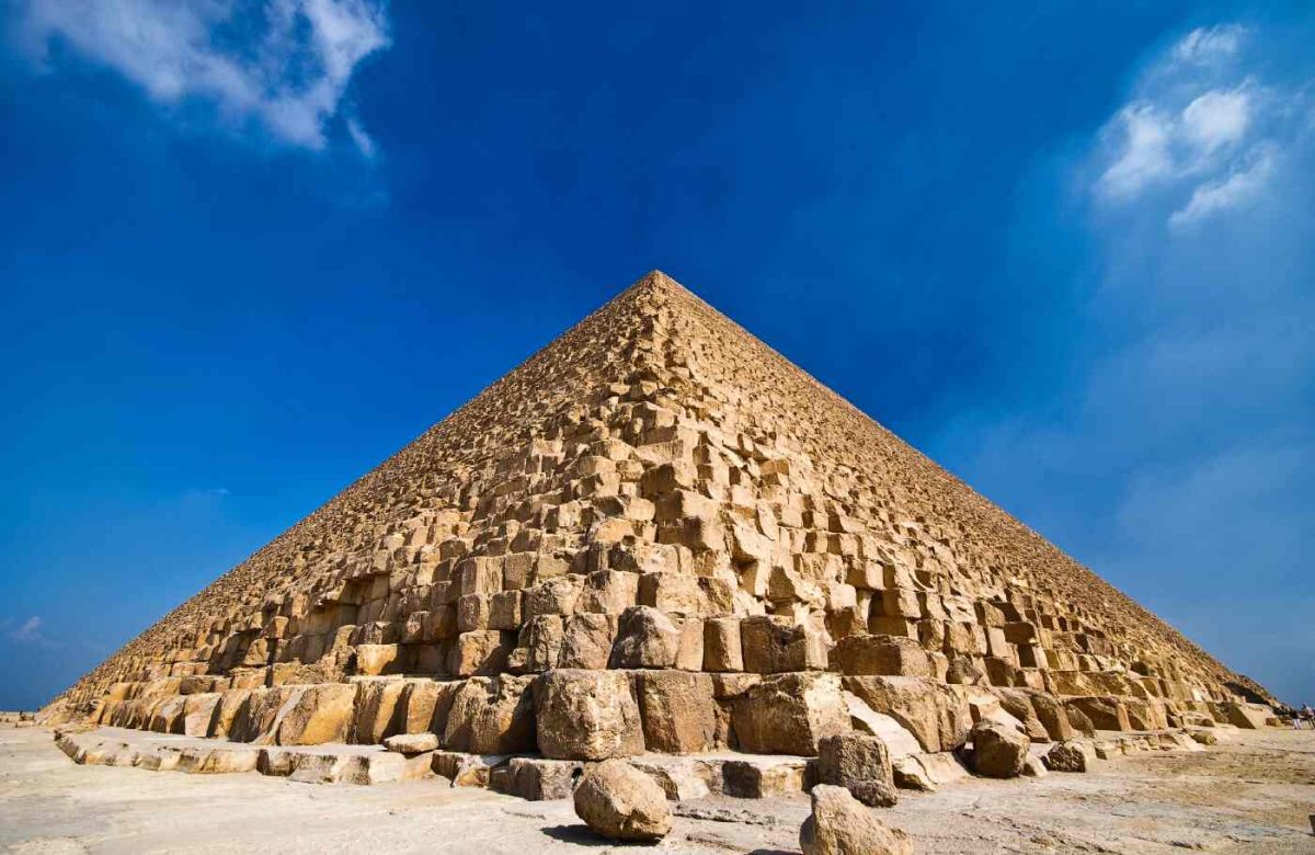 Pyramid construction methods used in ancient Egypt