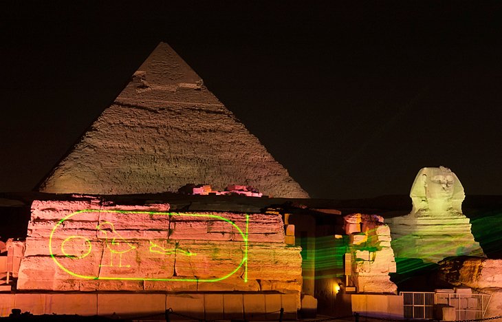 Sound and light show at Giza Pyramids